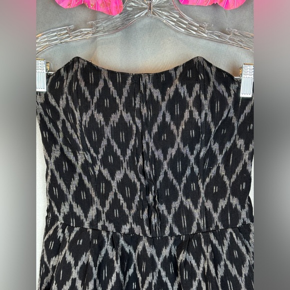 Anthropologie Staring at Stars Black Strapless Romper- Sz Small - Picture 10 of 11